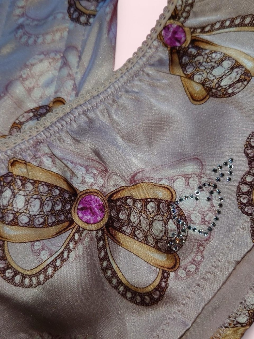 Blumarine Pink Satin Bow Corset Top - Picture 7 of 7